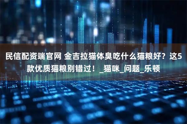 民信配资端官网 金吉拉猫体臭吃什么猫粮好？这5款优质猫粮别错过！_猫咪_问题_乐顿