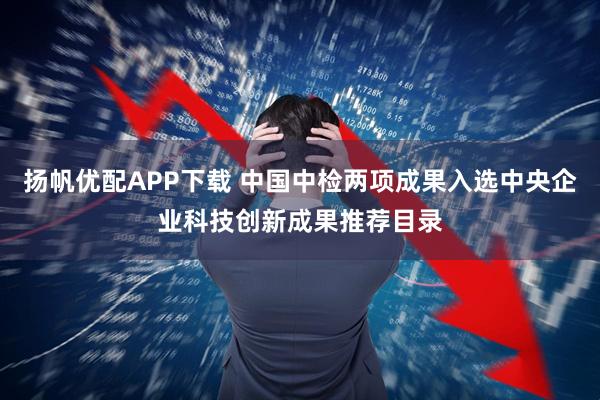 扬帆优配APP下载 中国中检两项成果入选中央企业科技创新成果推荐目录